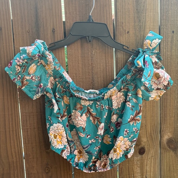 Illa illa blue floral Japanese print two piece set - Picture 6 of 8